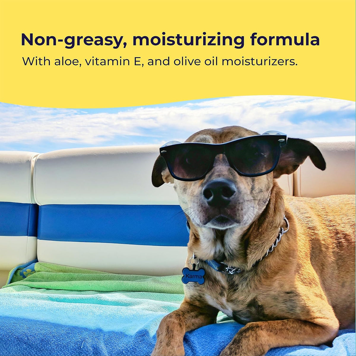 Dog Sunscreen SPF 30, No Zinc Oxide, Safe for Dogs & Cats